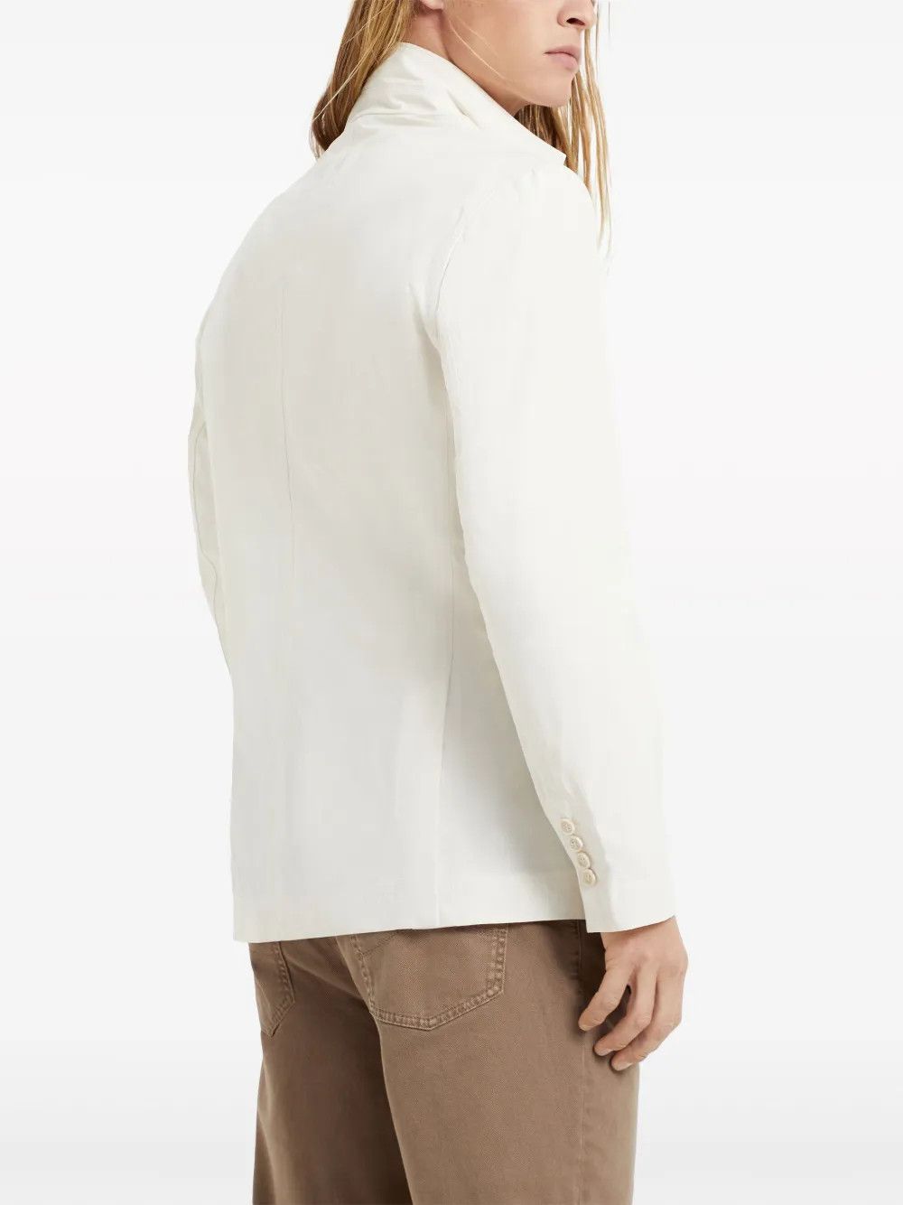 Brunello Cucinelli Jacket Water Resistant in Open White Size US XL / EU 56 / 4 - 5 Thumbnail