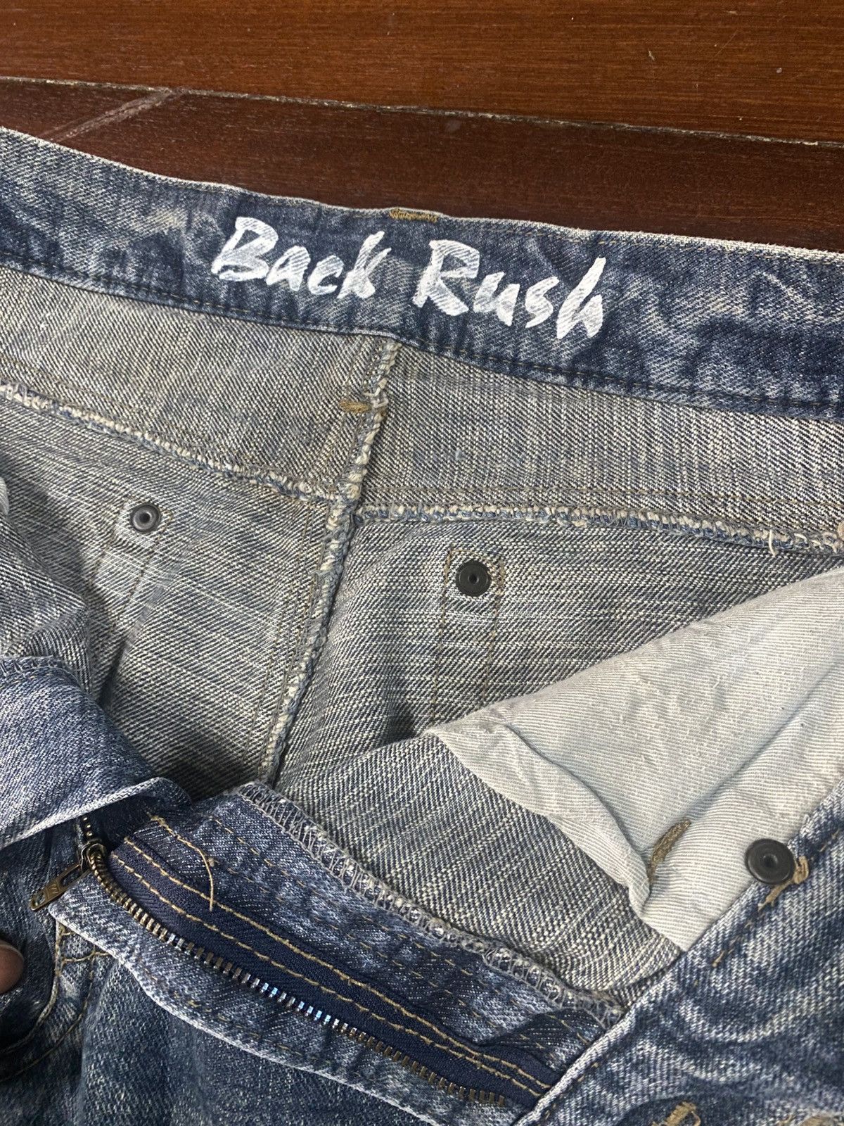 If Six Was Nine Rare design BACK RUSH style studded metal PUNK distressed Size US 34 / EU 50 - 16 Thumbnail