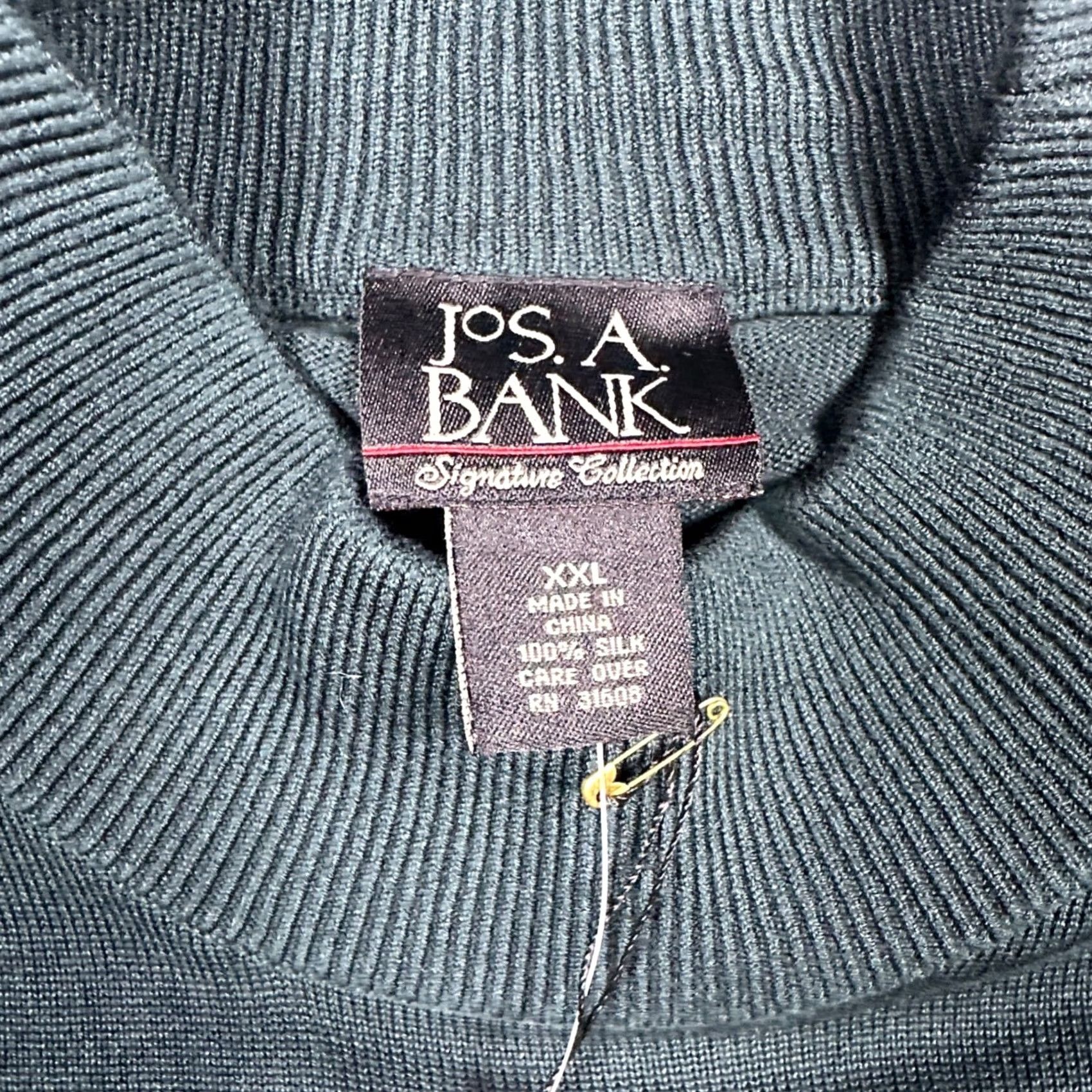 Jos. A. Bank Jos. A. Bank Mock Neck Sweater Men XXL Green NEW Silk Signature Collection VTG Size US XXL / EU 58 / 5 - 7 Thumbnail