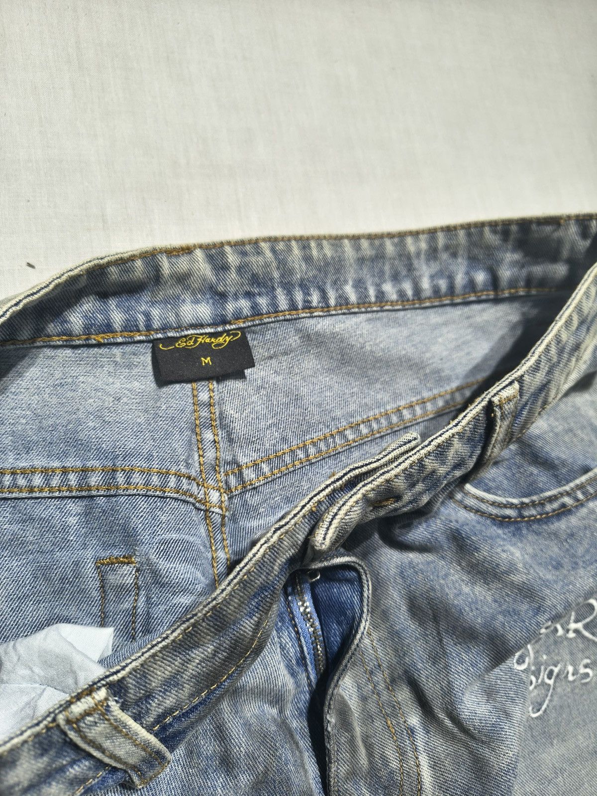 Ed Hardy DISTRESSED NEW YORK CITY ED HARDY JEANS🗽(041) Size US 32 / EU 48 - 13 Thumbnail