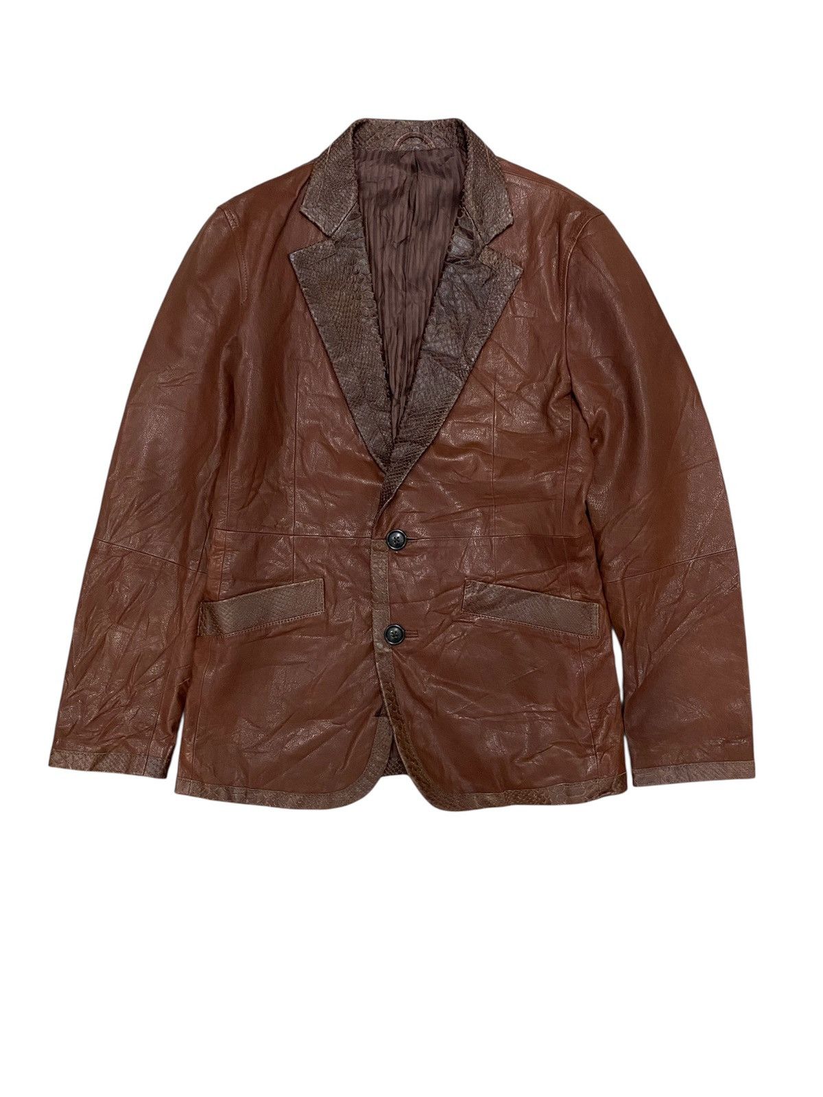 Tornado Mart 🔥🔥🔥Tornado Mart Snake Skin Leather Jacket Size US M / EU 48-50 / 2 - 1 Thumbnail