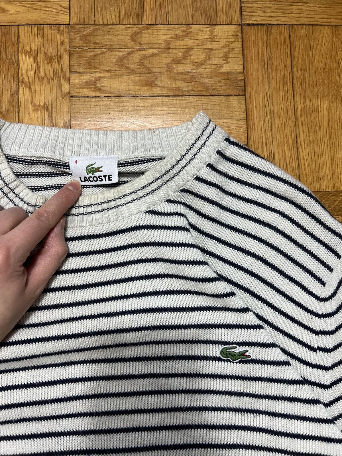 Lacoste Sweater Lacoste vintage logo Size US M / EU 48-50 / 2 - 2 Thumbnail