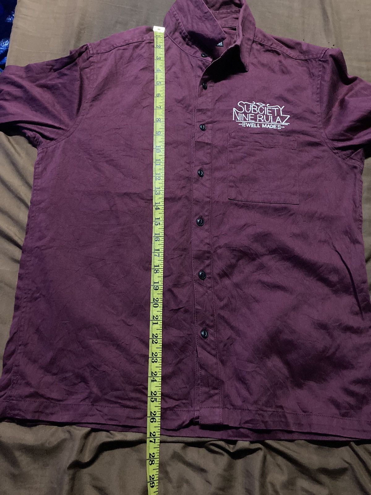 Japanese Brand Subciety x Nine Rulaz Line Embroidered Shirts Size US L / EU 52-54 / 3 - 8 Thumbnail