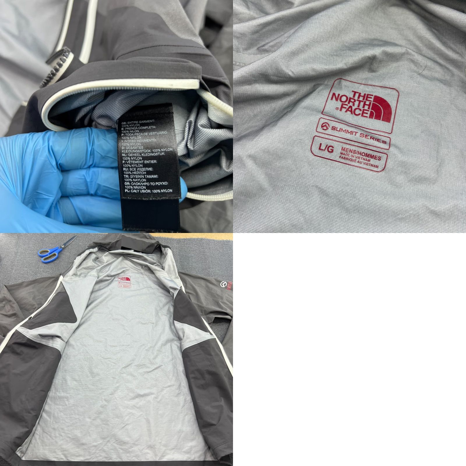 The North Face The North Face Summit Series Fuse Uno Mens Jacket L Gray Hooded Alpha Hyvent Track Jacket Mens Size US L / EU 52-54 / 3 - 9 Thumbnail