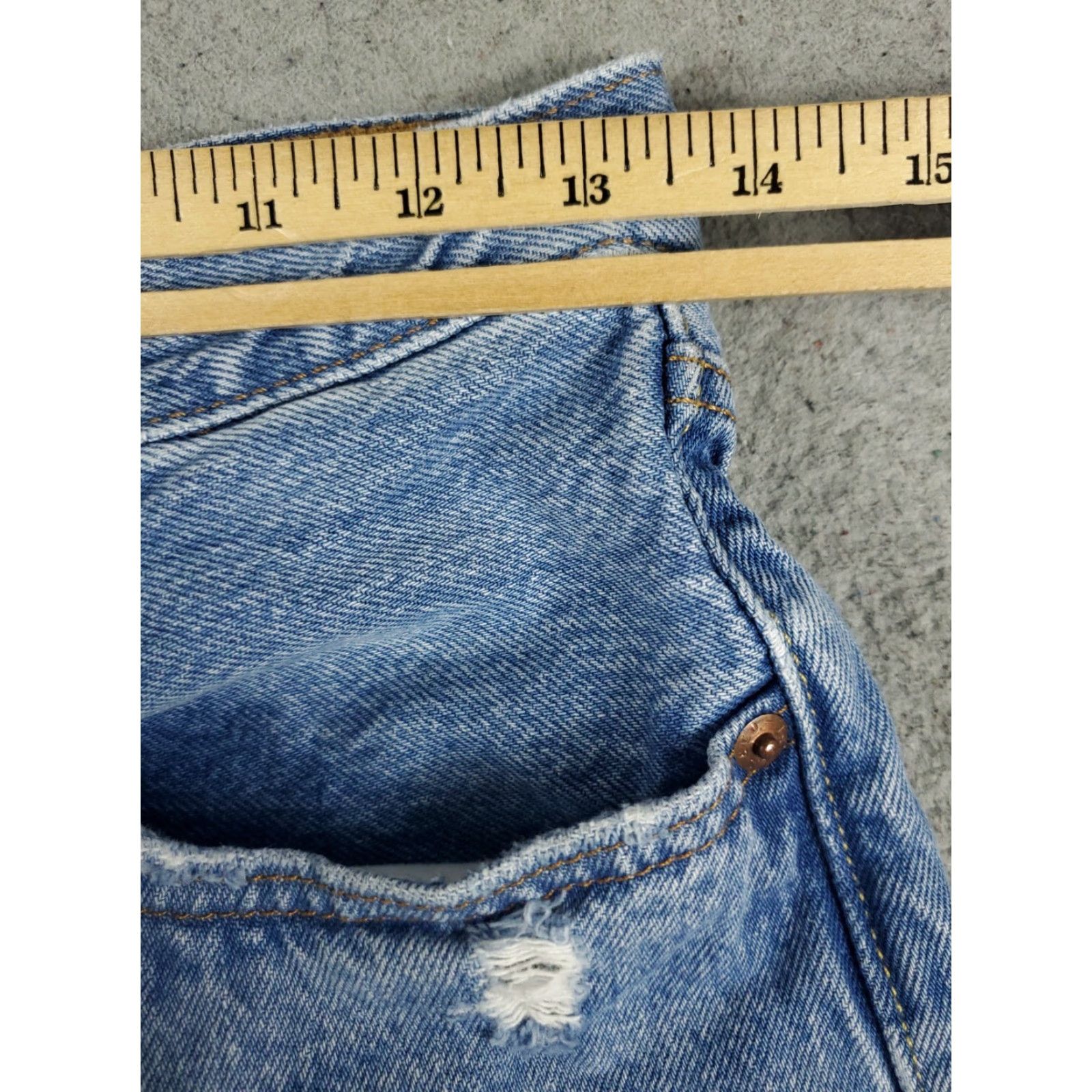 Levi's Levis 501 Jeans Mens 26x26 Blue Straight Leg Denim Pants Size US 26 / EU 42 - 4 Thumbnail