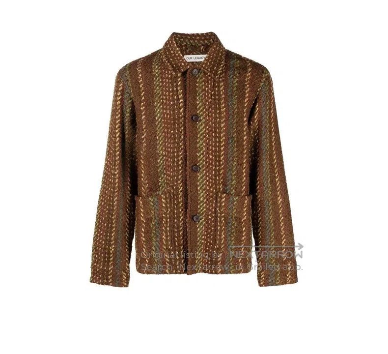 Our Legacy Our Legacy Brown woven wool coat Size US S / EU 44-46 / 1 - 6 Thumbnail