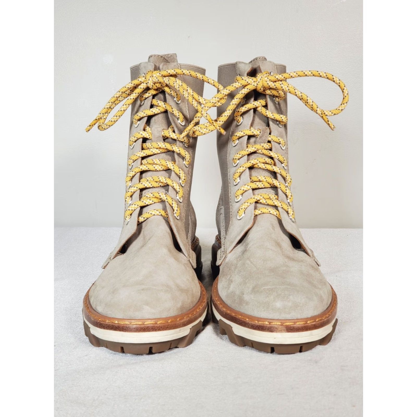 Rag & Bone Rag & Bone New York Shiloh Combat Boots Light Sand Suede Women's US 9 Beige Leather Lining - Suede Combat Boots, Rag & Bone Women, Light Sand, 9 Size US 9 / IT 39 - 7 Thumbnail