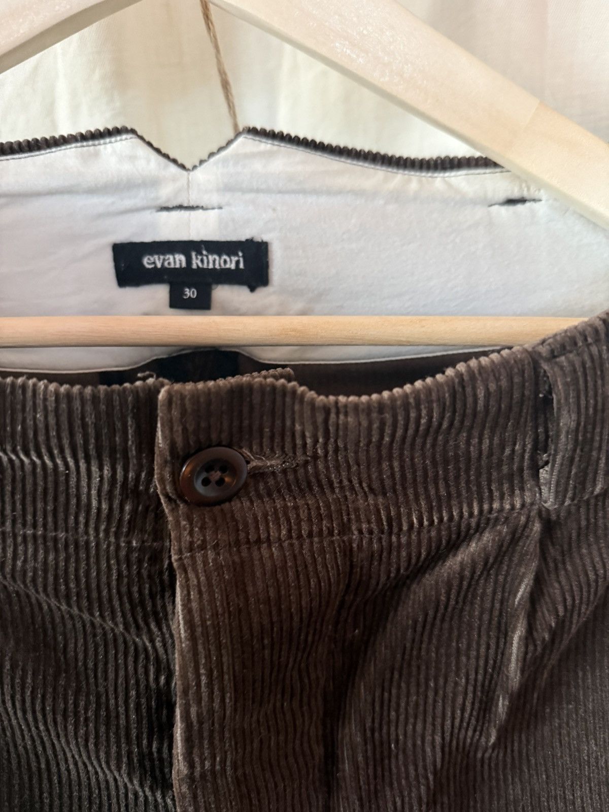 Two Pleat Pant / Sumi Ink Corduroy / Fw25 in Brown, Men's (Size 30) — image 2 of 6