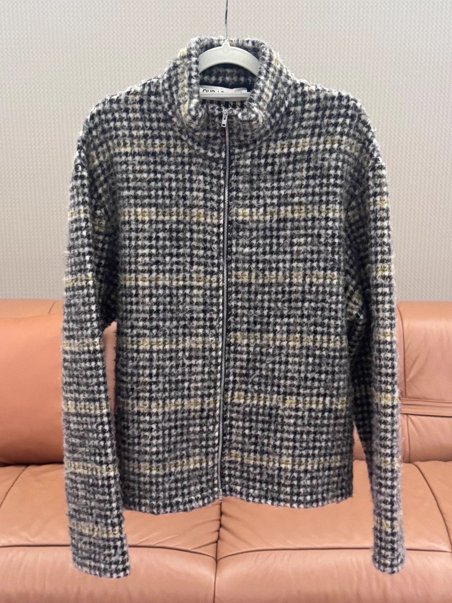 Our Legacy Our Legacy Nerd Check Plaid Wool Blend Jacket B/Y/G Size US M / EU 48-50 / 2 - 1 Thumbnail
