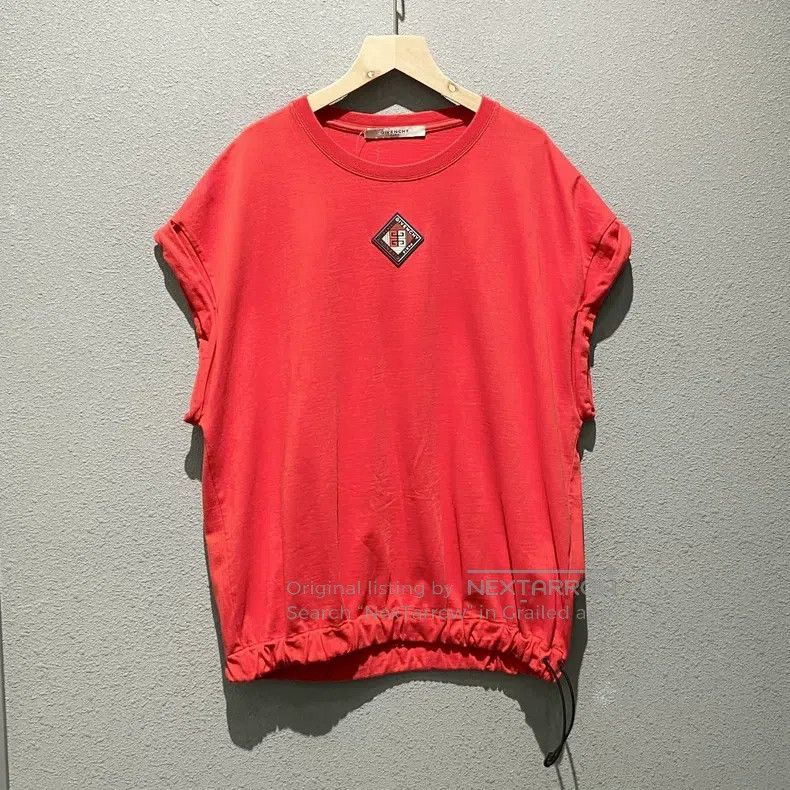 Givenchy Givenchy Red Hem Elastic T-Shirt Size US M / EU 48-50 / 2 - 1 Thumbnail