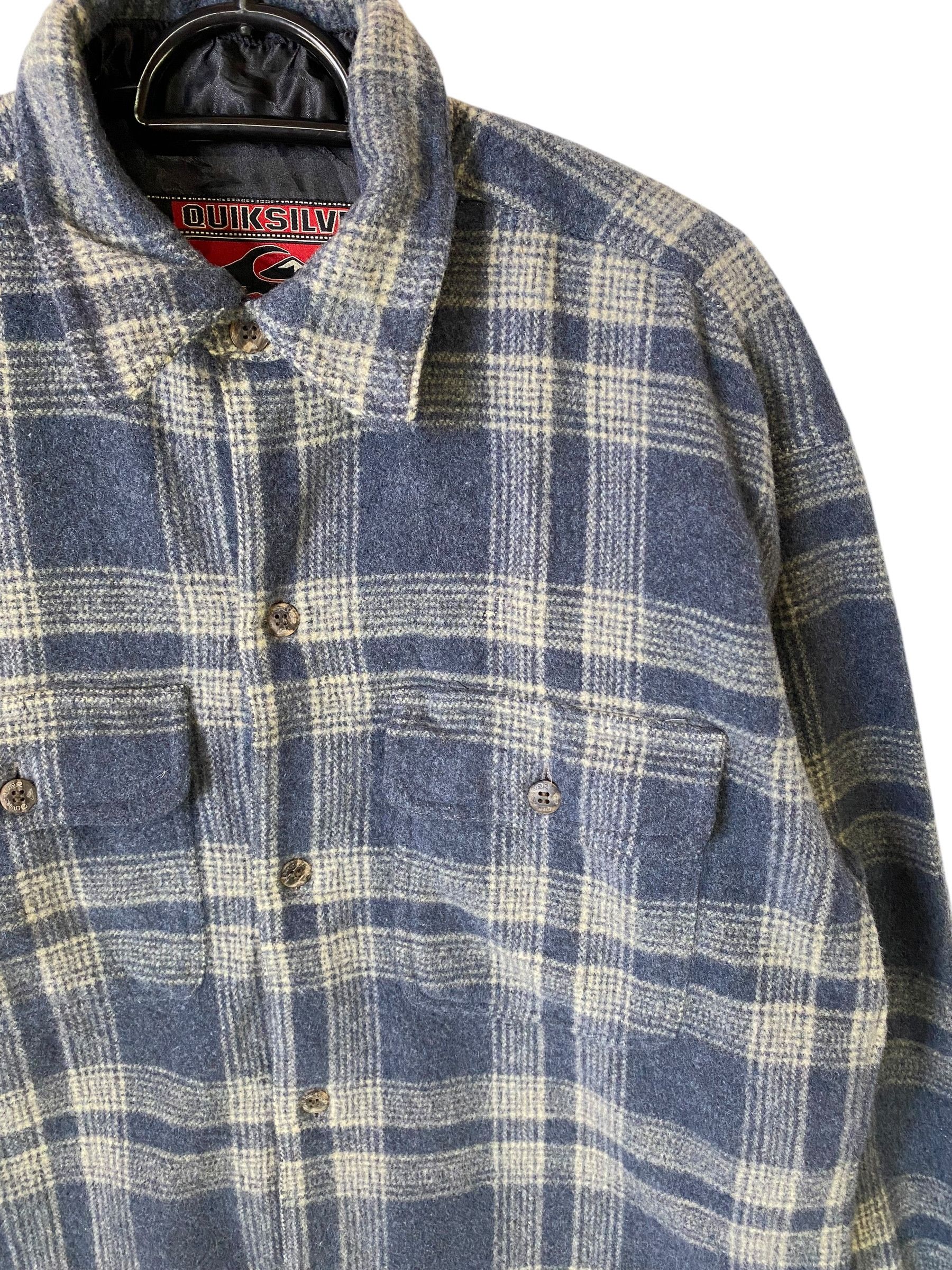 Quiksilver Vintage 90s Quiksilver plaid wool flannel Size US S / EU 44-46 / 1 - 3 Thumbnail