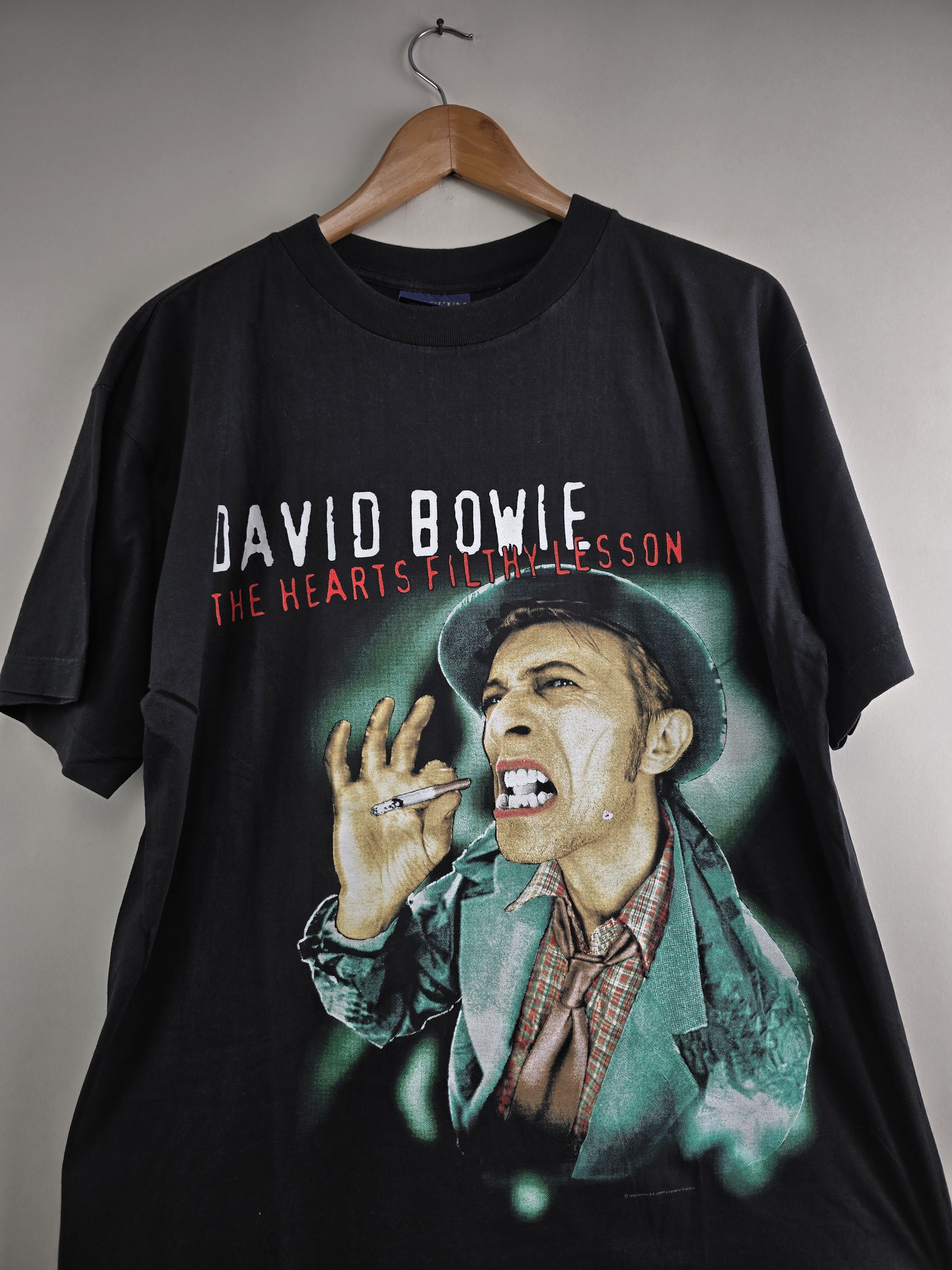 Band Tees × Vintage 1995 David Bowie The Hearts Filthy Lesson Tour L 22" 29" Size US L / EU 52-54 / 3 - 2 Thumbnail