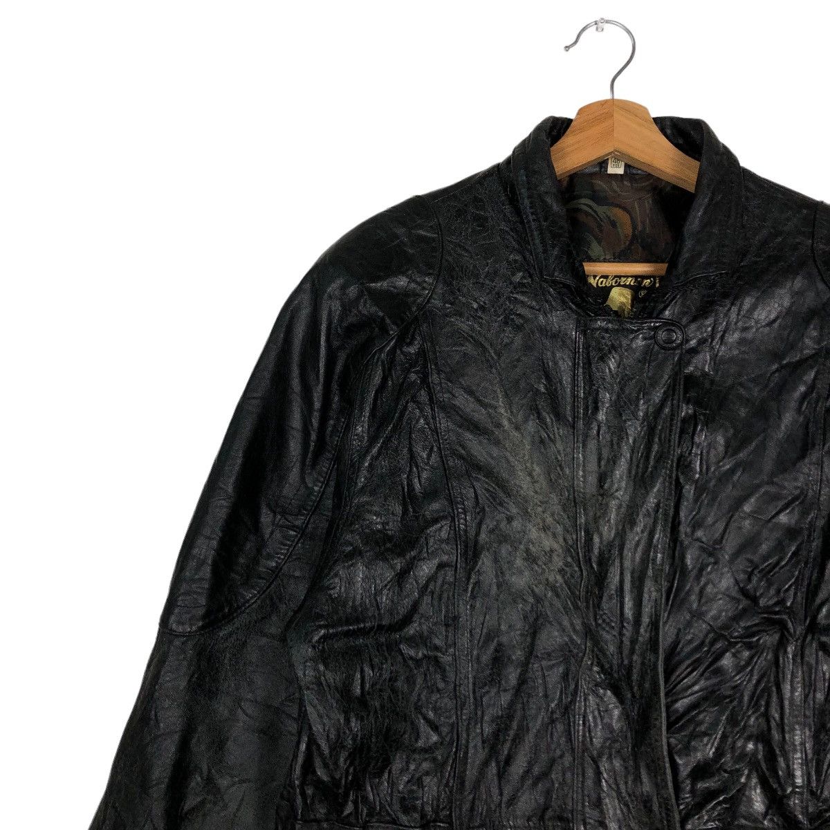 Japanese Brand 🔥Vtg Sheepskin Leather Jacket Nabornon Inspire Undercover Size US M / EU 48-50 / 2 - 7 Thumbnail