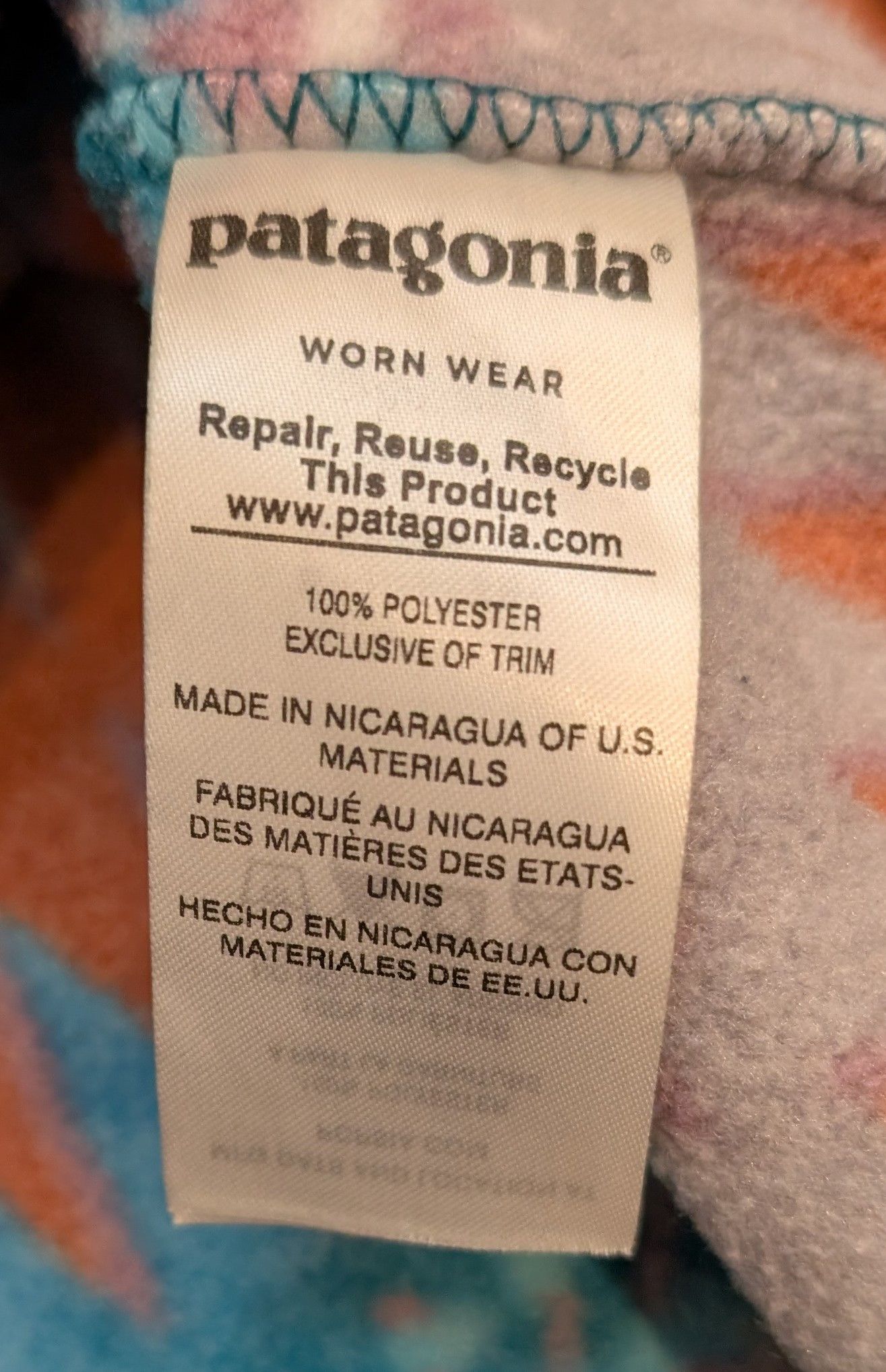 Patagonia Patagonia Synchilla Fleece Sweater Aztec Laughing Waters Size US XXL / EU 58 / 5 - 4 Thumbnail