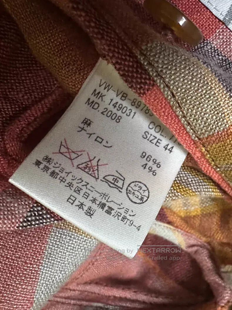 Vivienne Westwood Vivienne Westwood Linen grid jacket Size US S / EU 44-46 / 1 - 5 Thumbnail
