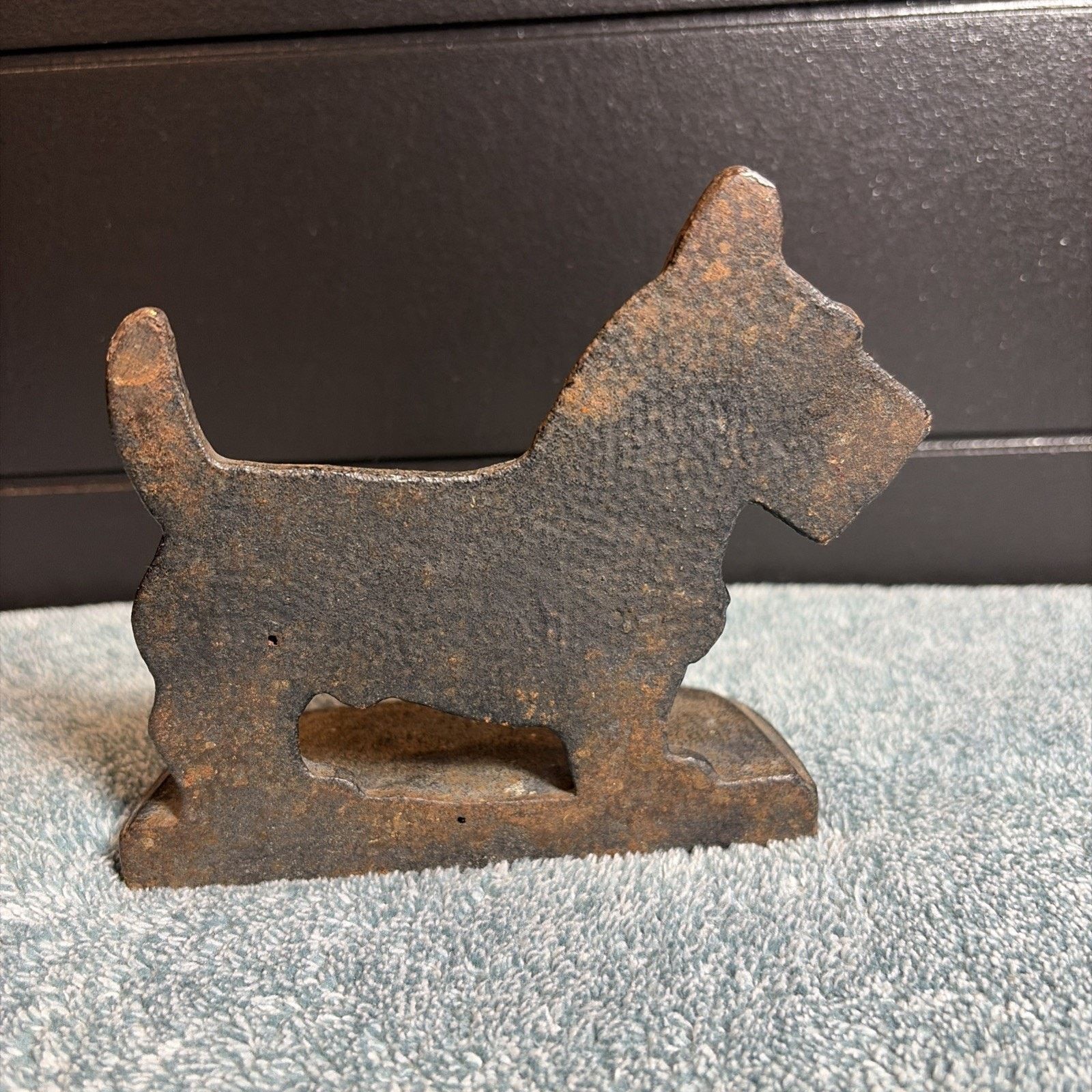 Vintage Vtg Scottie Dog 1 Bookend Door Stop Cast Iron Decor Dog Size ONE SIZE - 6 Thumbnail
