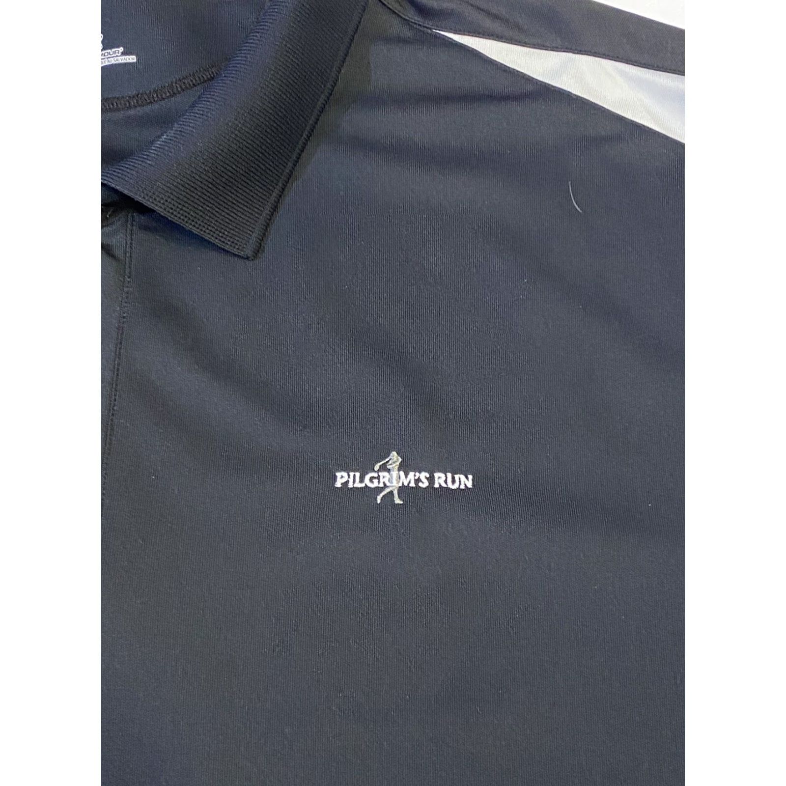 Under Armour Under Armour Polo Golf Shirt Men Black XL Regular Short Sleeve Knit Embroidered Logo HeatGear Classic Golf Sports Shirt Size US XL / EU 56 / 4 - 4 Thumbnail