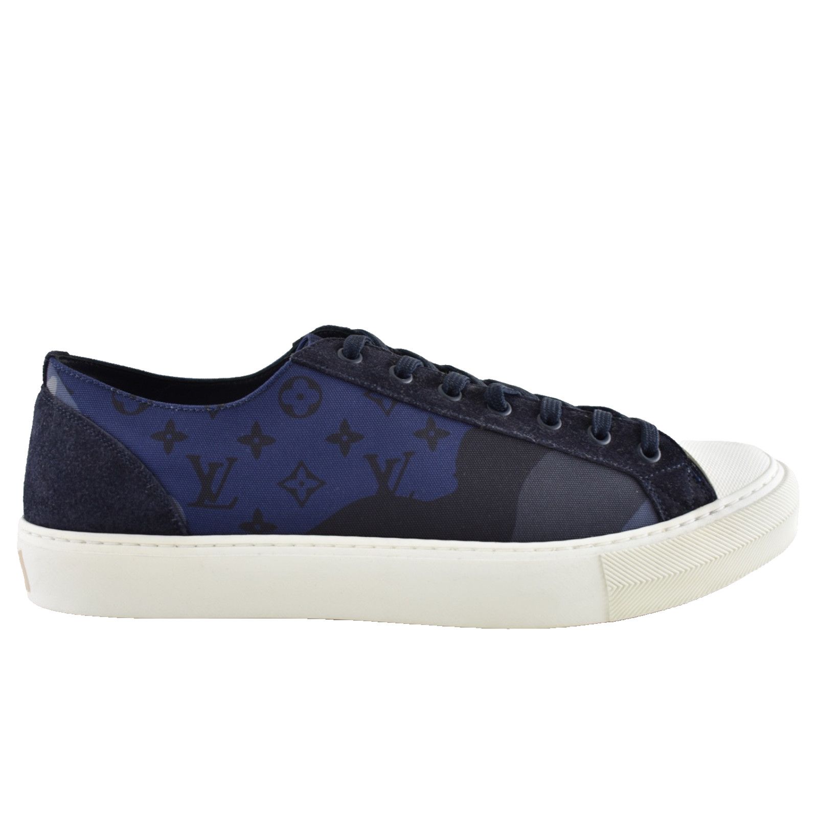 Louis Vuitton Louis Vuitton Tattoo Camo Blue Monogram LV Logo Low Top Size US 9 / EU 42 - 1 Thumbnail