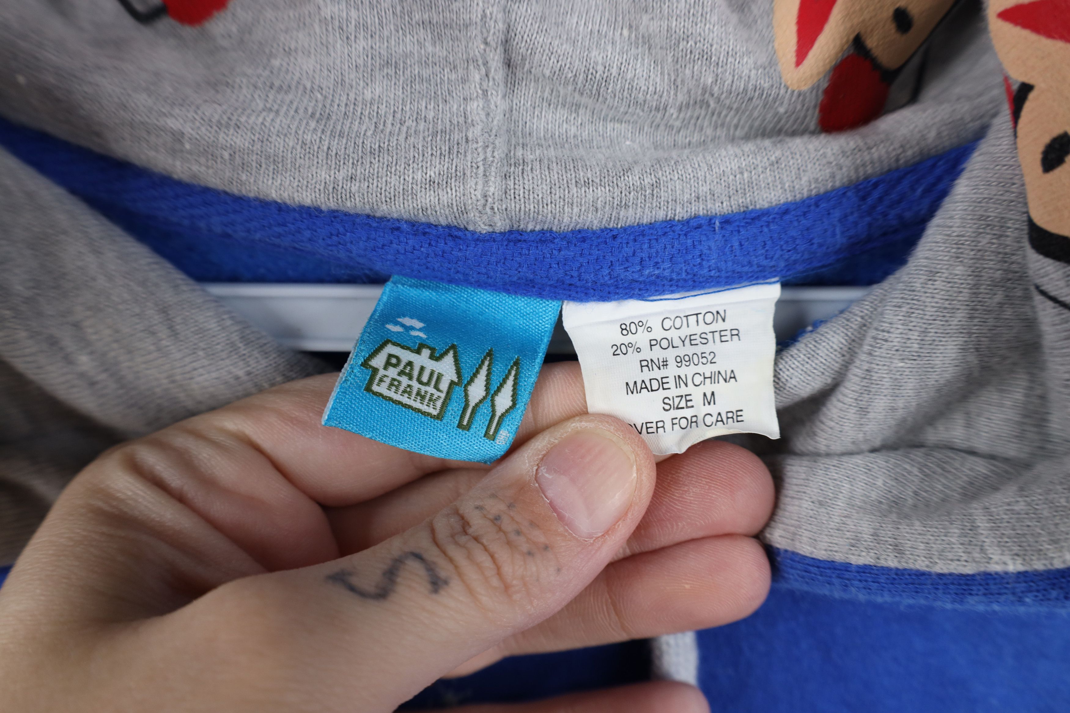 Paul Frank Vintage Y2K Paul Frank Spell Snowflake Monkey Hoodie Blue Size M / US 6-8 / IT 42-44 - 10 Thumbnail