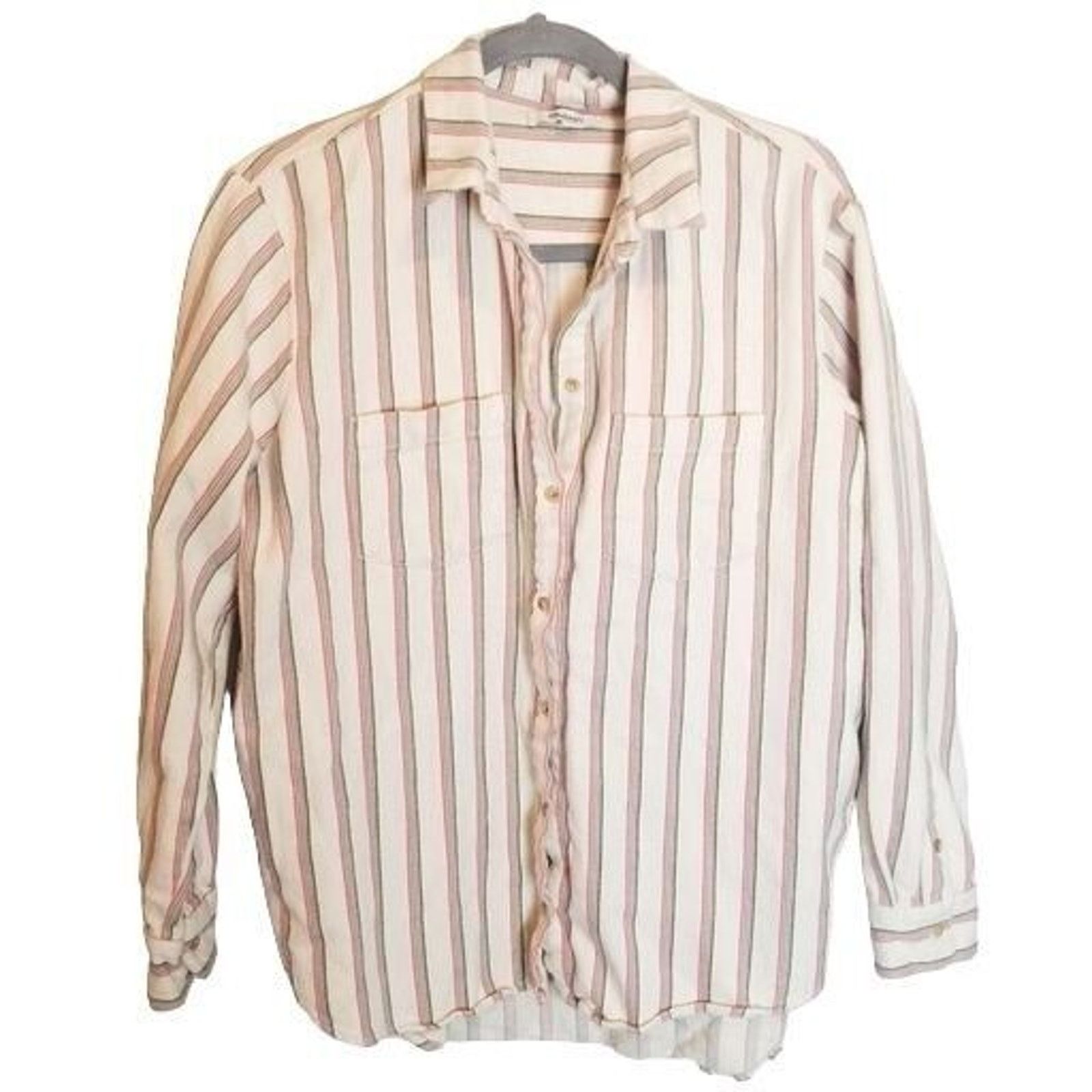 Madewell Madewell Womens Claxton Striped Flannel Sunday Shirt Size M Size M / US 6-8 / IT 42-44 - 2 Thumbnail