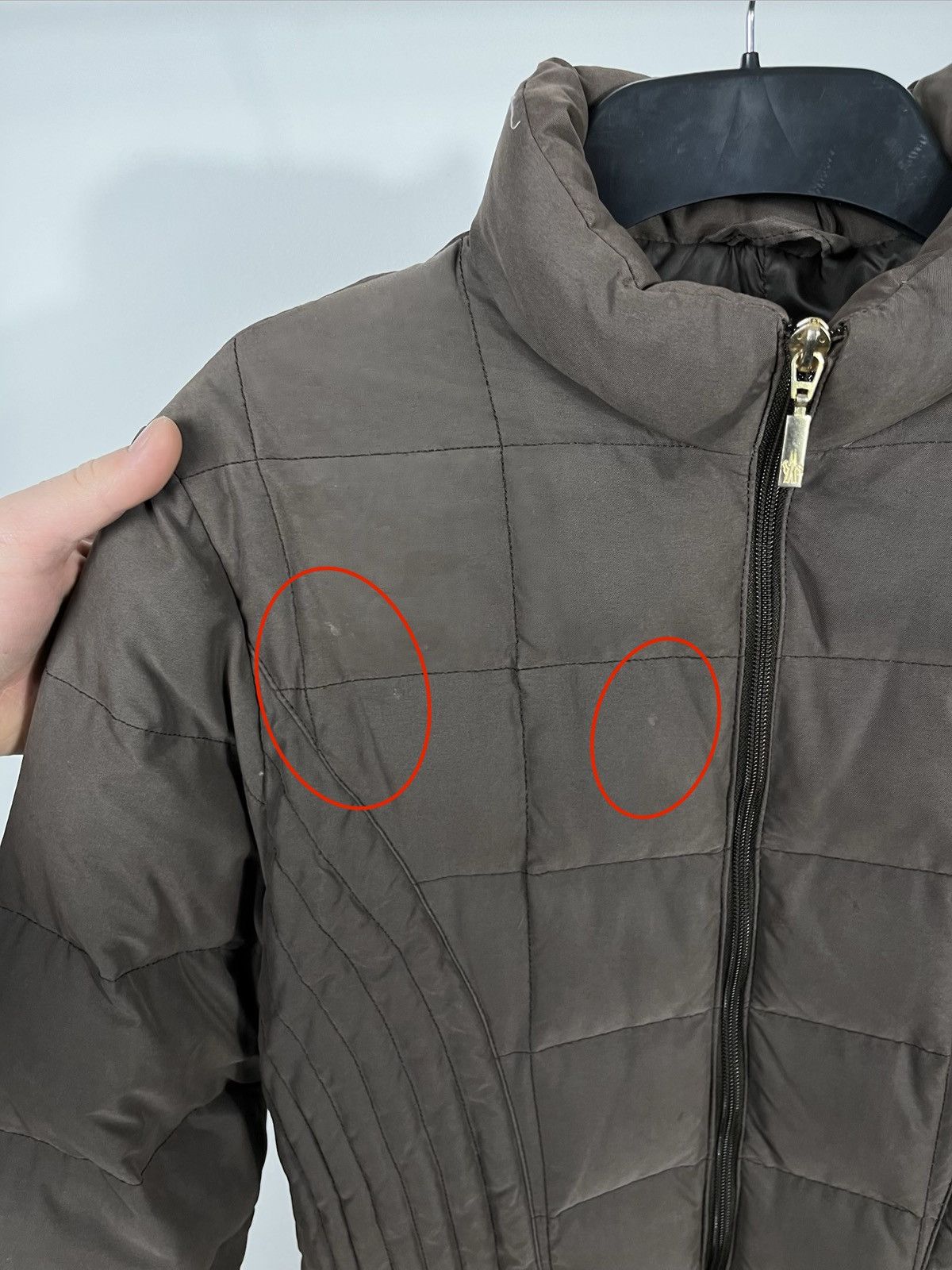 Moncler Moncler Vintage Brown Down Puffer Long Coat Women’s Size L / US 10 / IT 46 - 4 Thumbnail