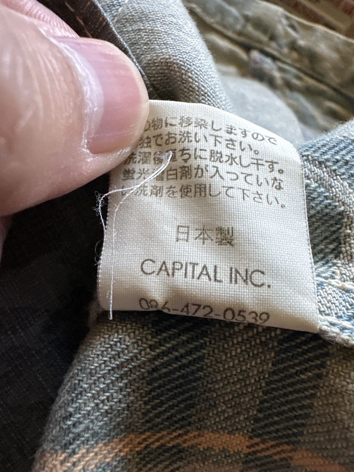 Kapital Kapital Hickory Liberty stripe patchwork blazer chorecoat Size US L / EU 52-54 / 3 - 14 Thumbnail