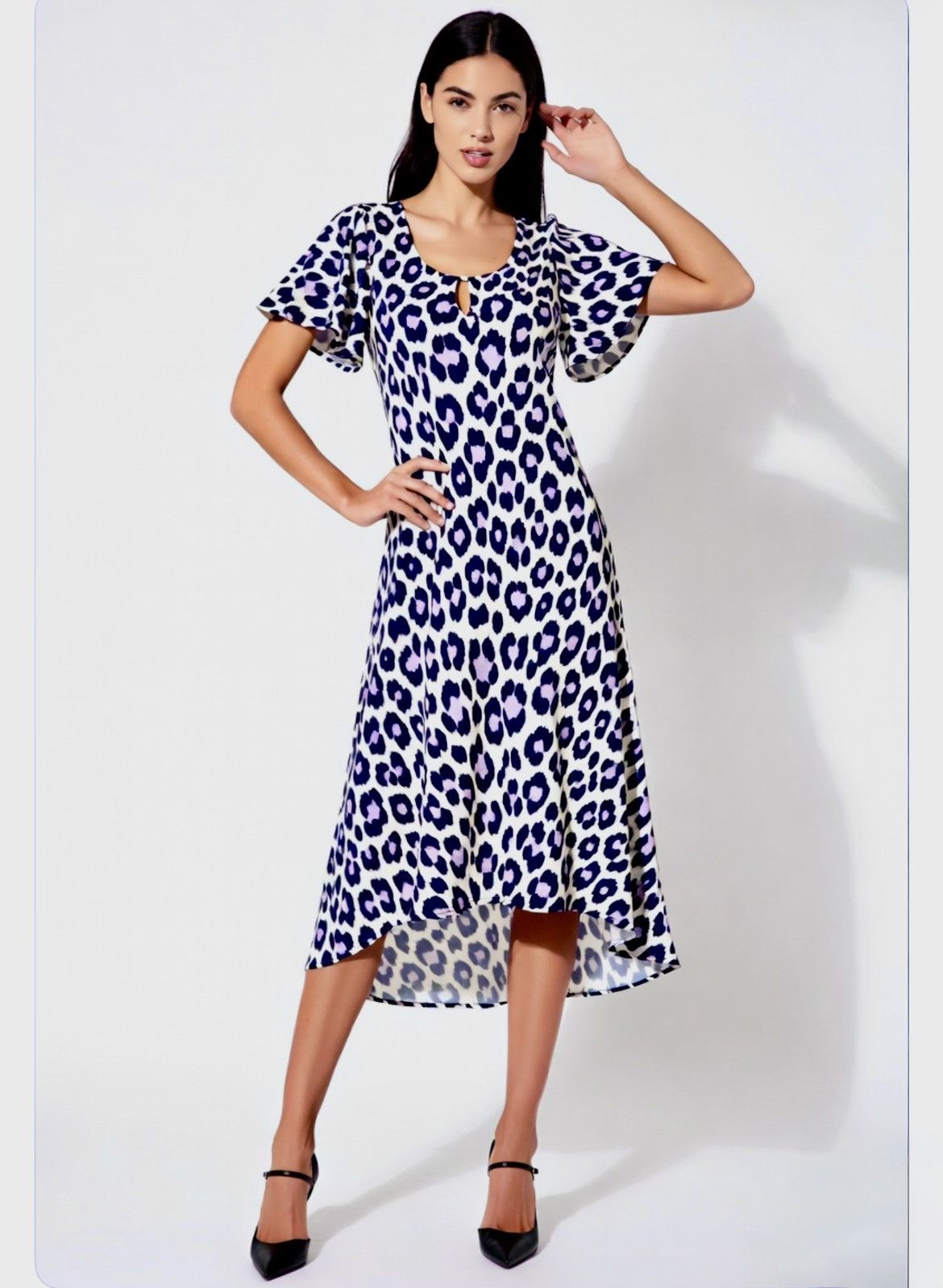 Kate Spade Kate Spade New York Navy White Animal Print Shift Dress Size XS / US 0-2 / IT 36-38 - 1 Thumbnail