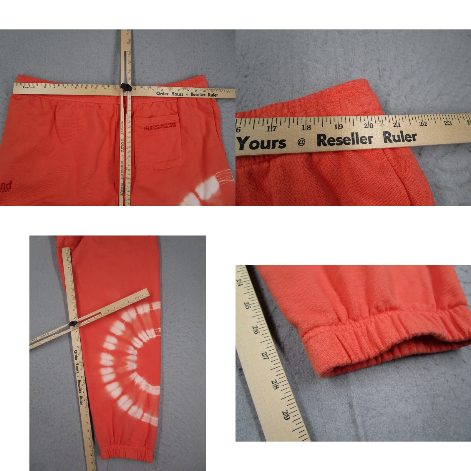 Disney Disney Mickey Mouse Pants Mens XL Orange Tie Dye Jogger Sweatpants Disneyland Tie Dye Pants Mens XL Orange Disney Sweatpants Size US 36 / EU 52 - 8 Thumbnail