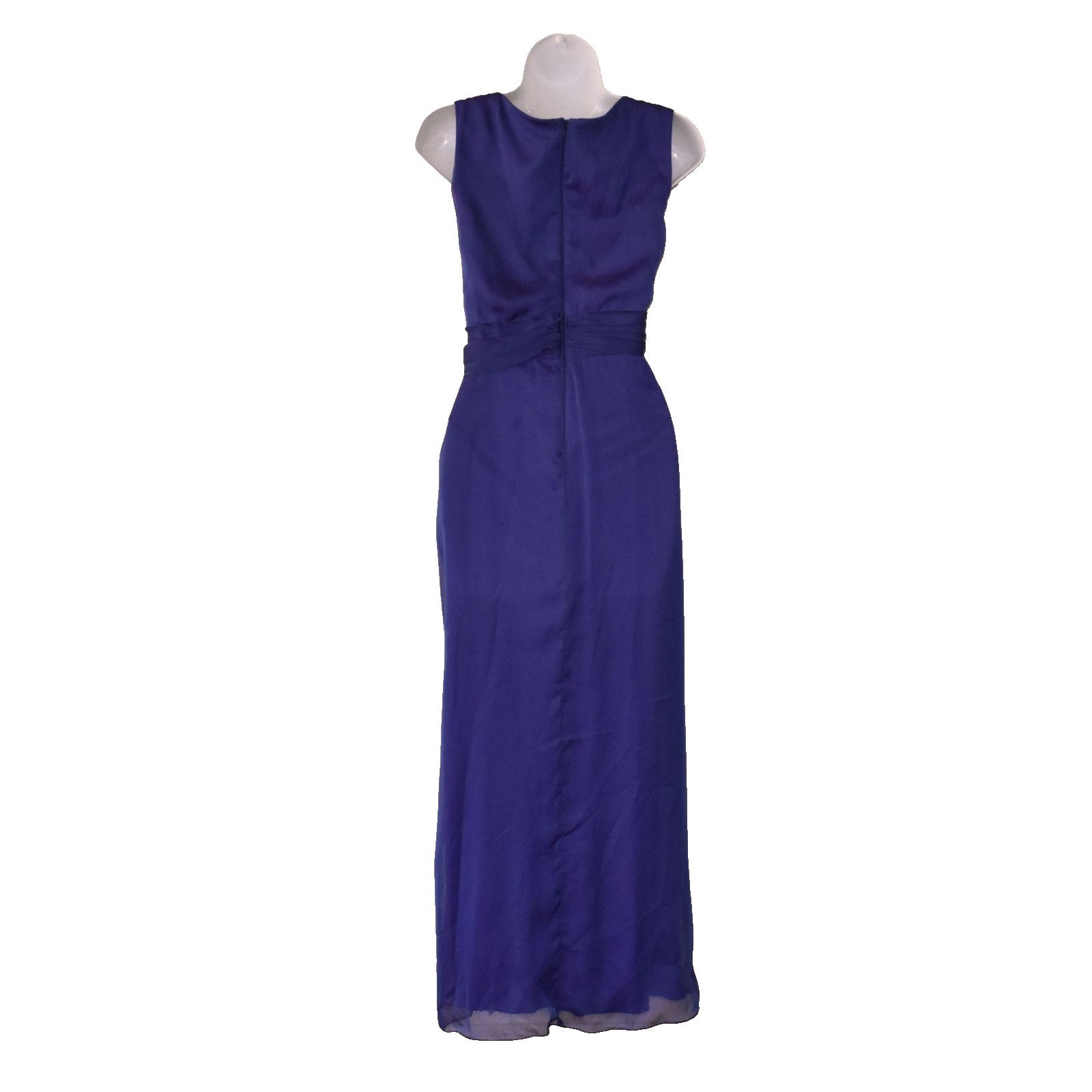 Tadashi Shoji TADASHI SHOJI Purple Beaded Detail Long Evening Dress Sz 4 Size S / US 4 / IT 40 - 4 Thumbnail