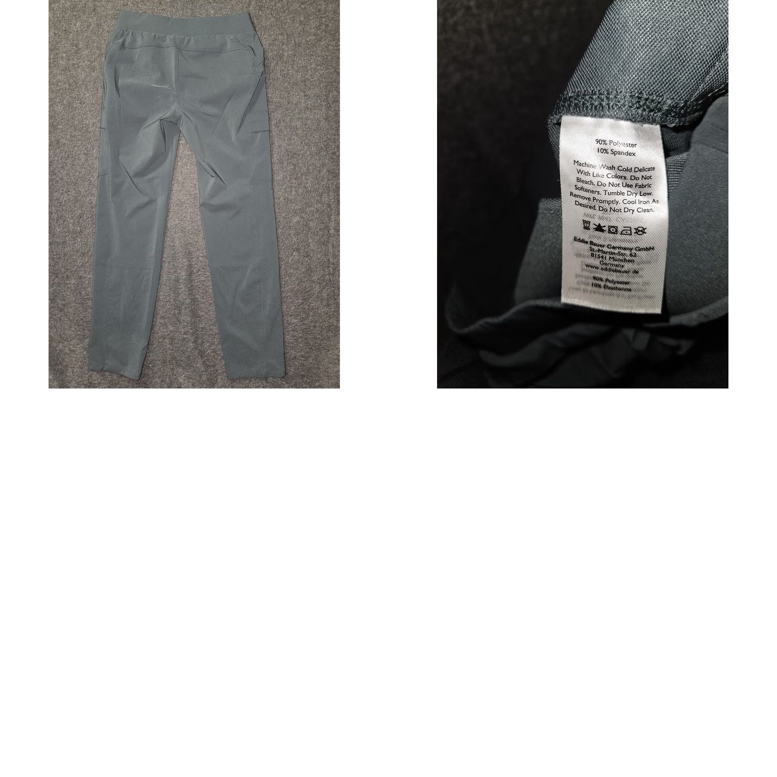 Eddie Bauer Eddie Bauer Pants Womens P2 Gray Ankle Hiking Slim Pull On Elastic Waist Stretch Size 26" / US 2 / IT 38 - 8 Thumbnail