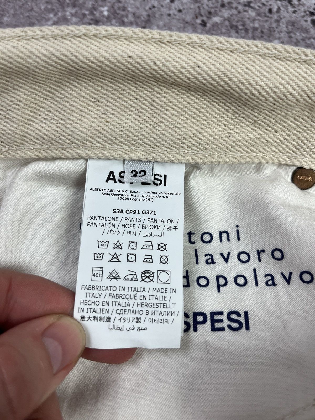 Aspesi Aspesi 🇮🇹 Cream Denim Pants Size 32 Minimalist Luxury Jeans Size US 32 / EU 48 - 7 Thumbnail