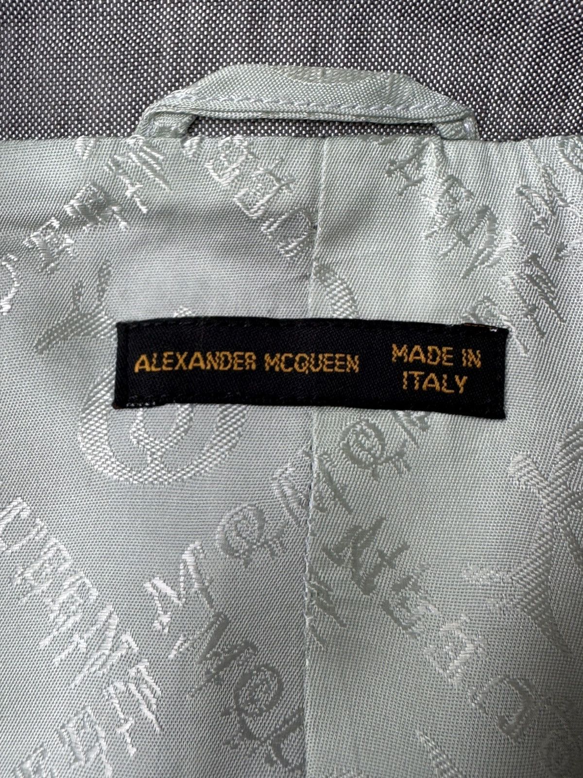 Alexander McQueen Alexander McQueen SS99 Silver Blazer & Skirt Suit Size L / US 10 / IT 46 - 16 Thumbnail