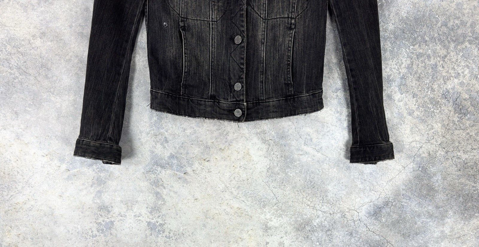 Zadig & Voltaire Zadig & Voltaire Kioky Distressed Denim Women’s Black Jacket Size XS / US 0-2 / IT 36-38 - 3 Thumbnail