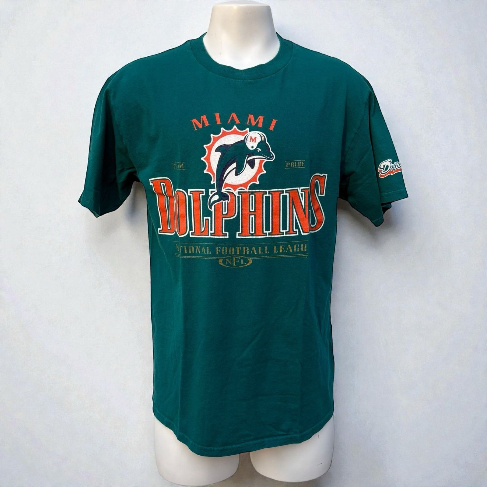 Lee VTG 90s Lee Sport NFL Miami Dolphins T Shirt Teal Sz L Size US L / EU 52-54 / 3 - 1 Thumbnail
