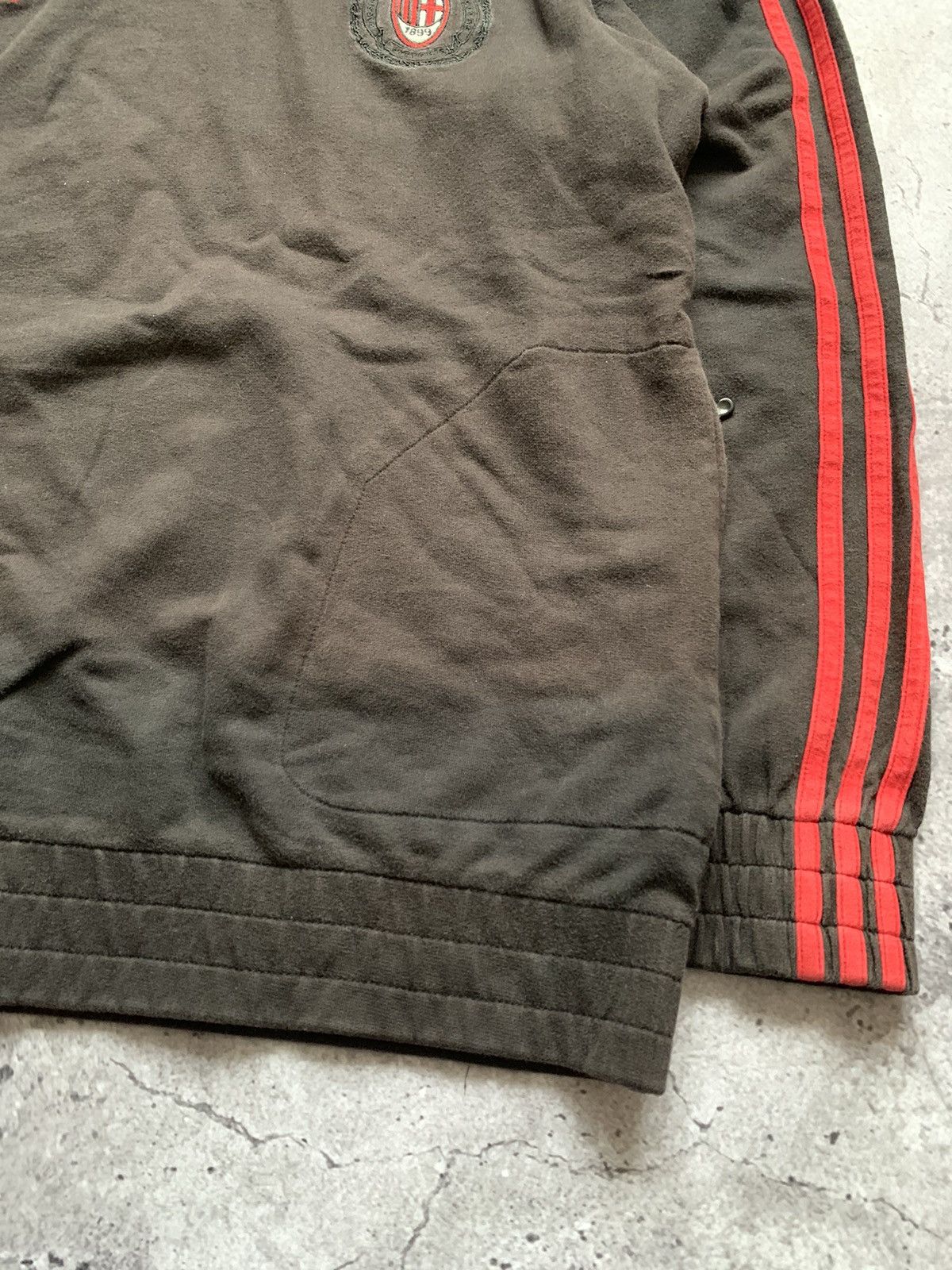 Adidas × Vintage 🔥AC MILAN ADIDAS VINTAGE 2000s BLOCKCORE HOODIE Size US M / EU 48-50 / 2 - 10 Thumbnail
