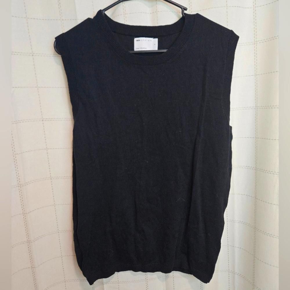 Asos ASOS Black Sleeveless Sweater Shell Size S / US 4 / IT 40 - 1 Thumbnail