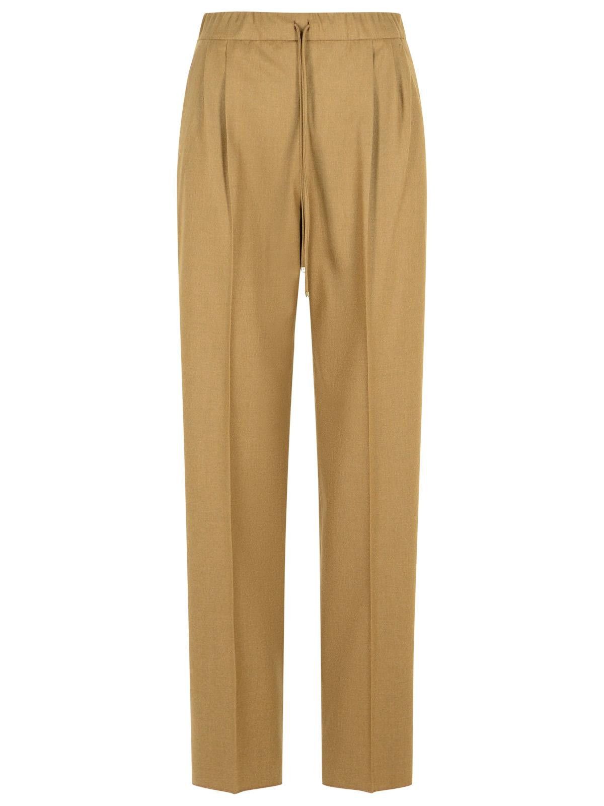 Max Mara MAX MARA 'Gatti' Dove-Gray Cashmere Drawstring Pants Size 27" / US 4 / IT 40 - 1 Thumbnail