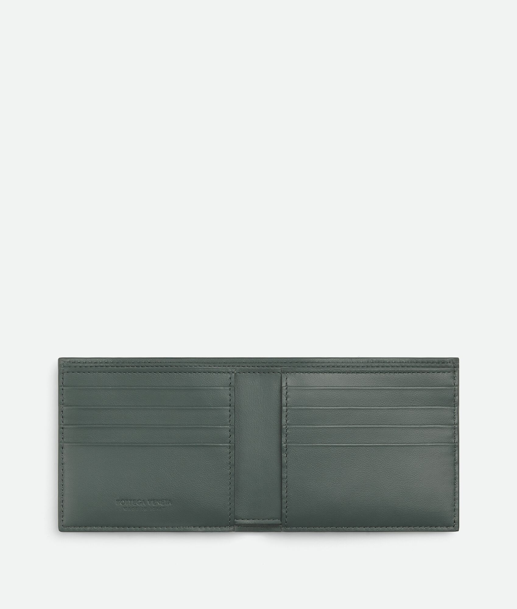 Bottega Veneta o1bcso1str1025 Intrecciato Bi-Fold Wallet in Dark Green Size ONE SIZE - 2 Thumbnail