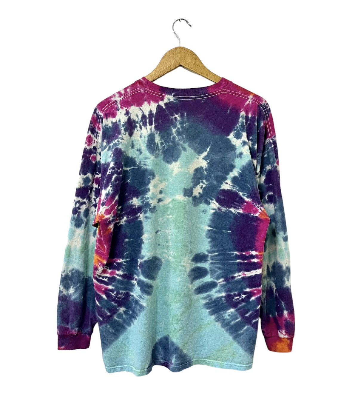 Vintage VINTAGE 00s PEACE SIGN HIPPIE TIE DYE JOHN LENNON SHIRT Size US XL / EU 56 / 4 - 7 Thumbnail