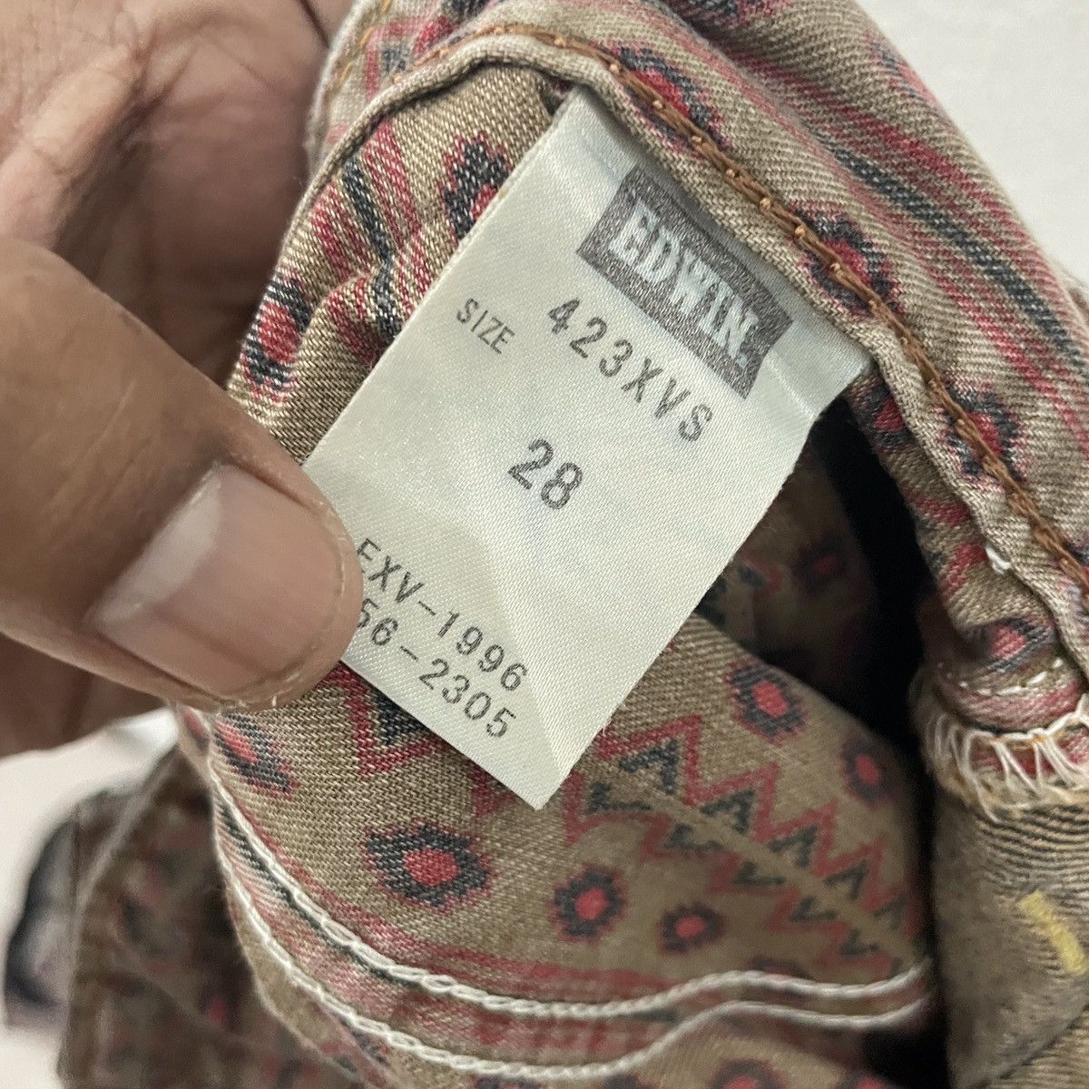 Edwin Vintage Edwin Japan Distressed Cowboy Denim Size US 30 / EU 46 - 5 Thumbnail