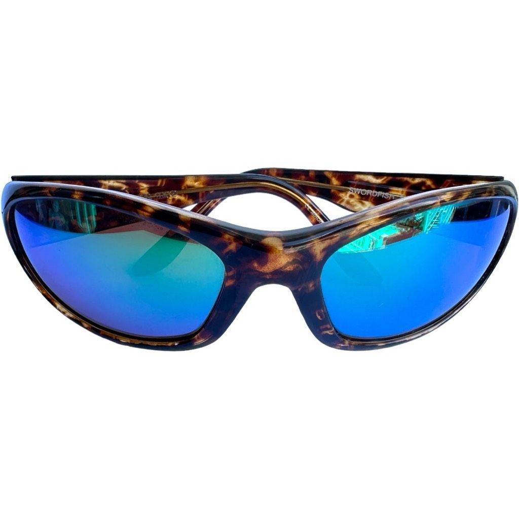 Costa Del Mar COSTA DEL MAR Sunglasses SW10 Swordfish Tortoise Brown Blue Mirrored Lenses Made In Mauritius Retired Model RARE Size ONE SIZE - 2 Thumbnail
