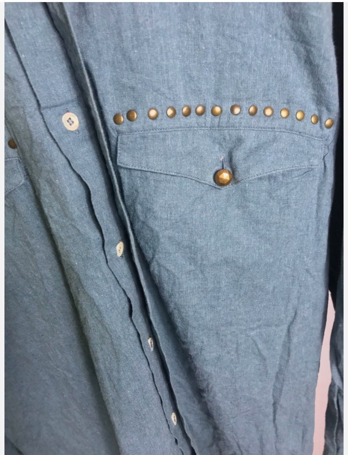 Versace × Vintage Versace Sport shirt long sleeve cotton blue luxury western Size US L / EU 52-54 / 3 - 5 Thumbnail