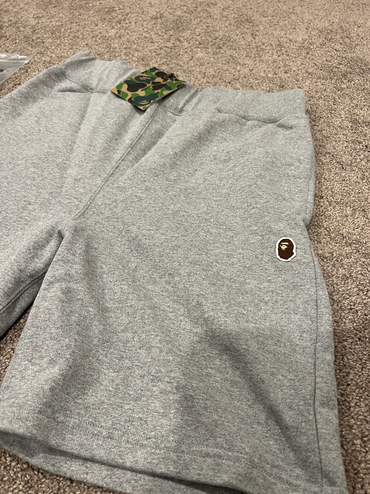 Bape Ape Head One Point Sweat Shorts Size US 32 / EU 48 - 2 Thumbnail