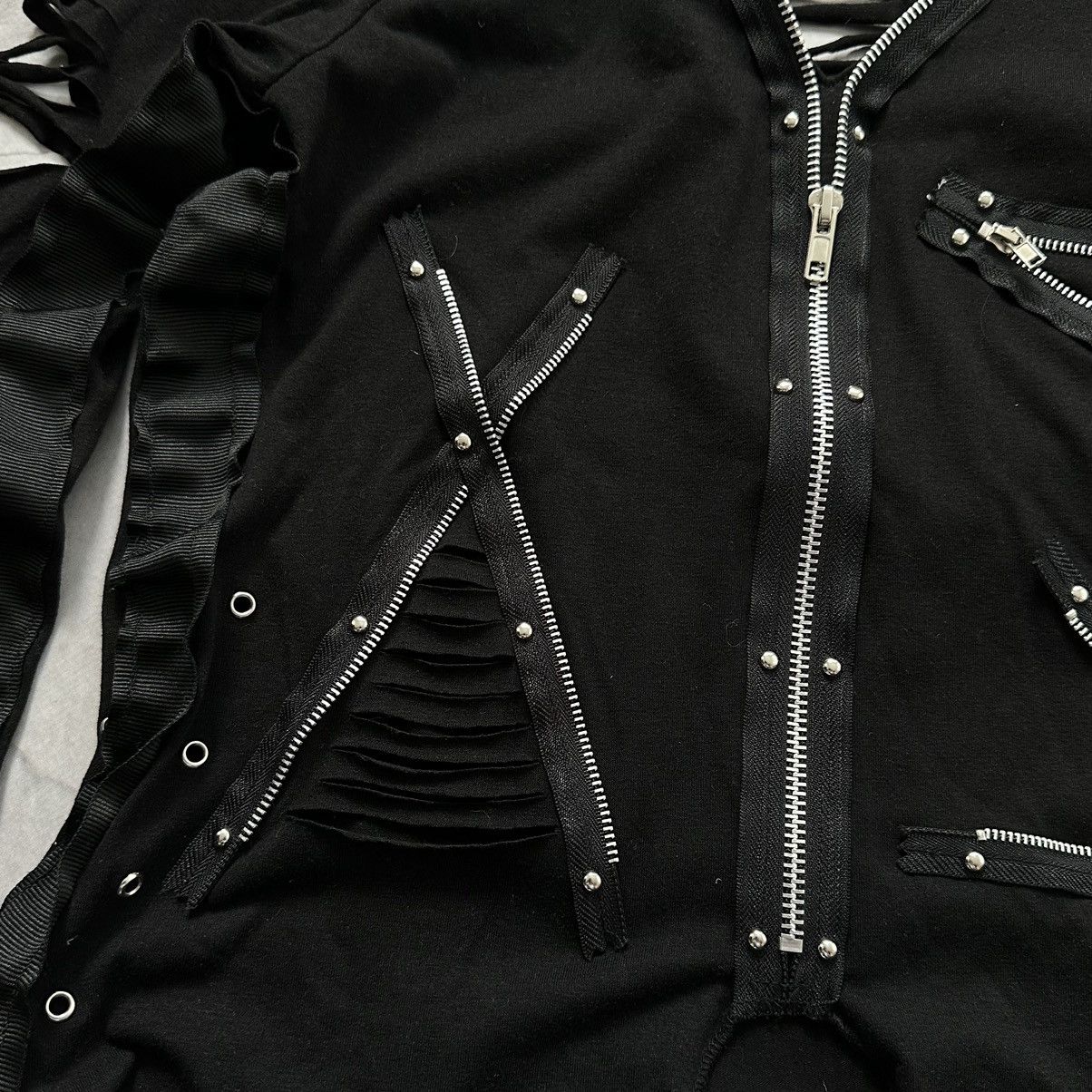 Hysteric Glamour 00s Punk Zipper Rick Owens Vibe Long Sleeve T-Shirt Size M / US 6-8 / IT 42-44 - 6 Thumbnail