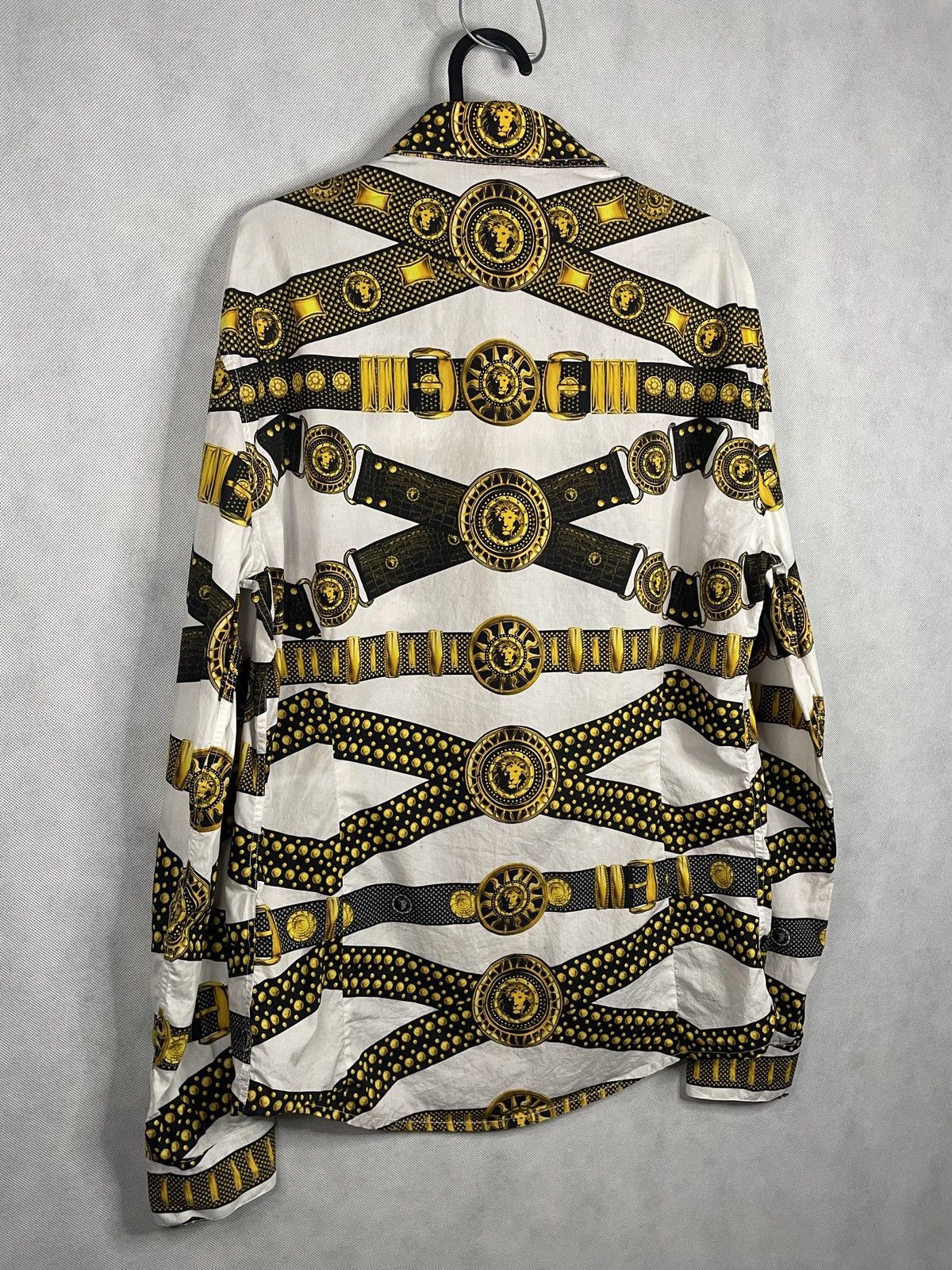 Designer × Versace × Versus Versace Versus Versace Button Ups Lion Belts Print Shirt Luxury Size US M / EU 48-50 / 2 - 11 Thumbnail