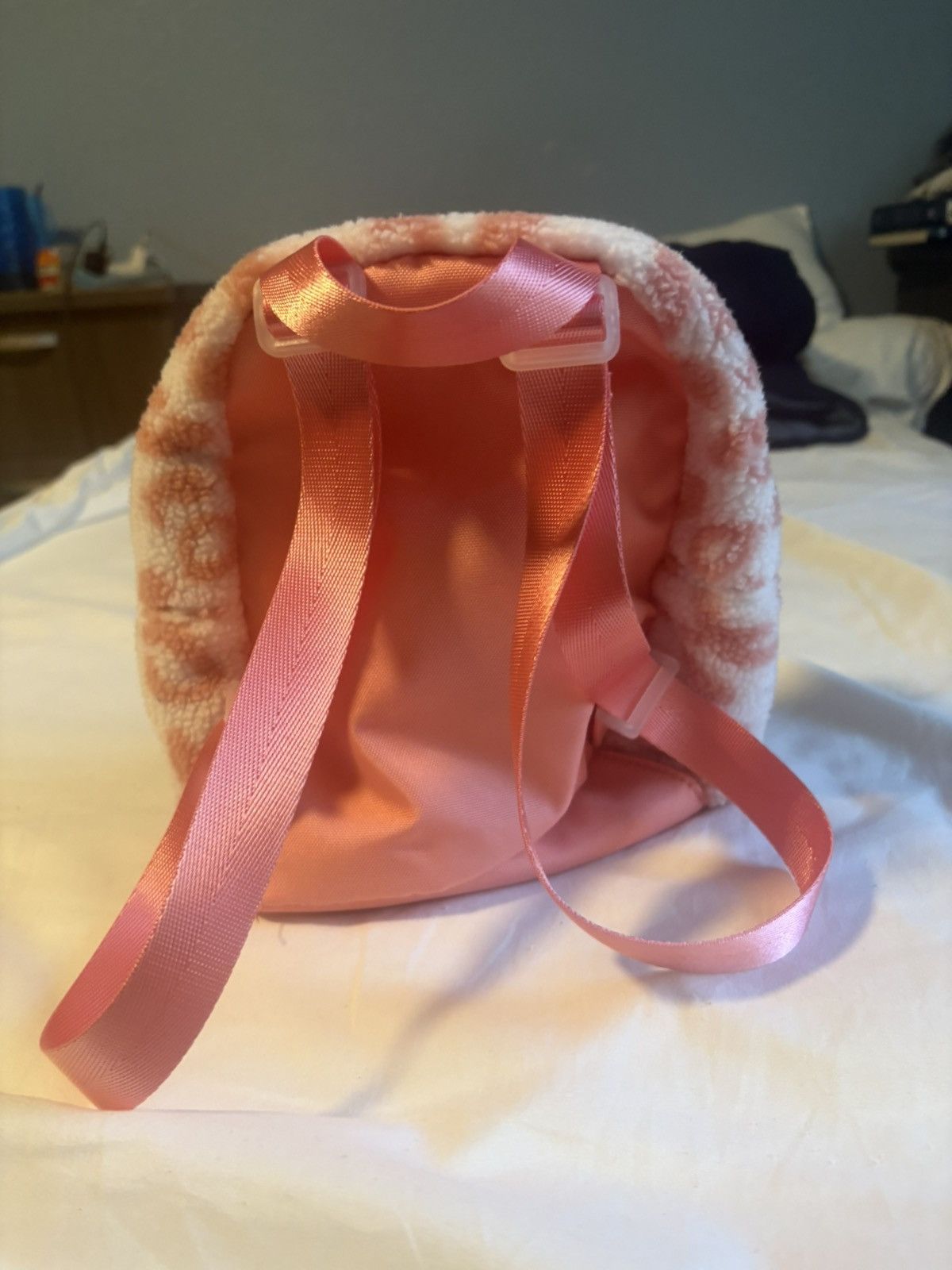Other Animal Print Backpack with Ears Fleece AdjustableStrap Small Size ONE SIZE - 2 Thumbnail