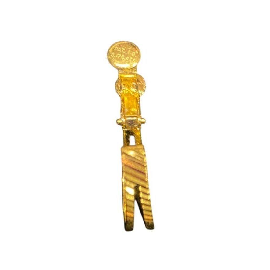 Other Vintage Signed Napier Gold-Tone Textured Hoop Clip-On Earrin Size ONE SIZE - 3 Thumbnail