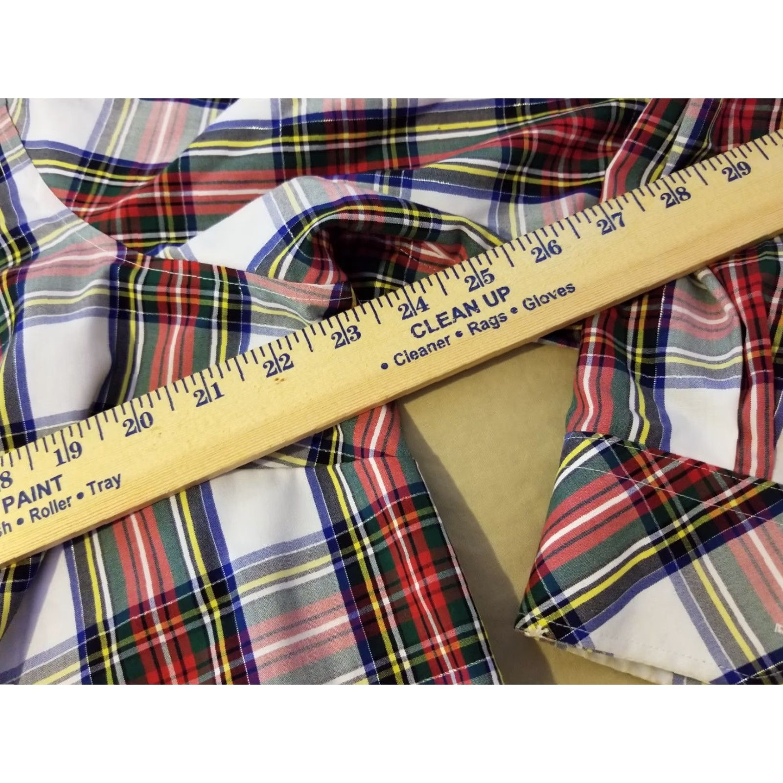Talbots Womens Talbots Plaid Dress Shirt 20wp Petite Red Button Cotton Blouse Size 3XL / US 20-22 - 3 Thumbnail