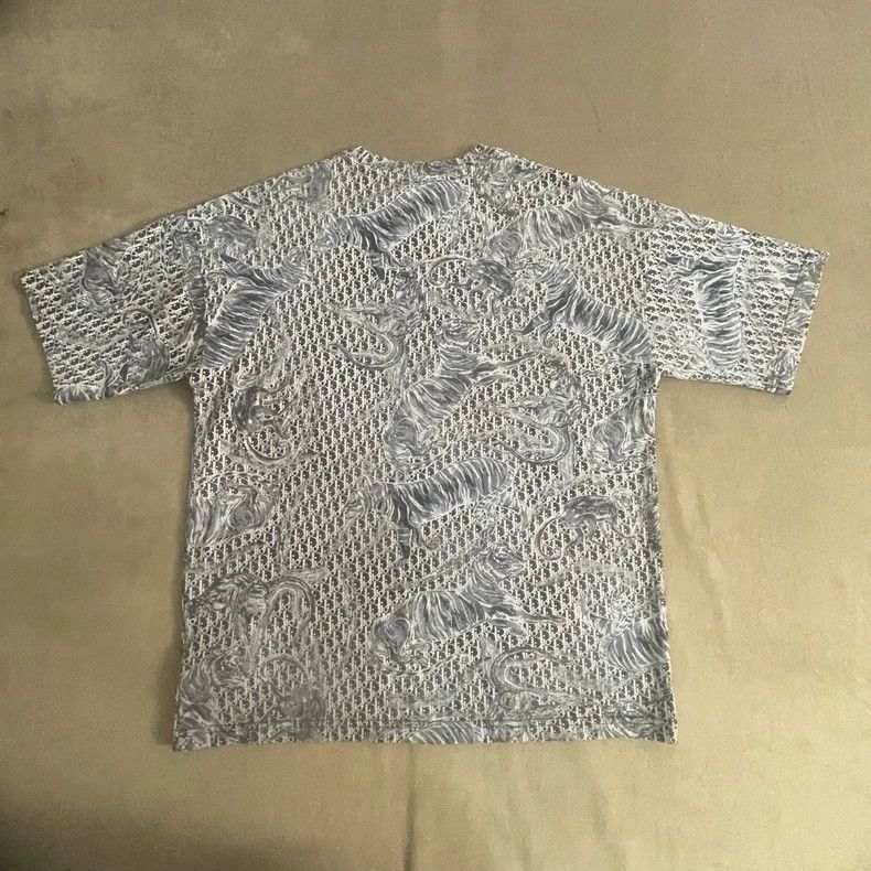 Dior Dior Size13a Gray full-print zoo short sleeves Size US XXS / EU 40 - 2 Thumbnail
