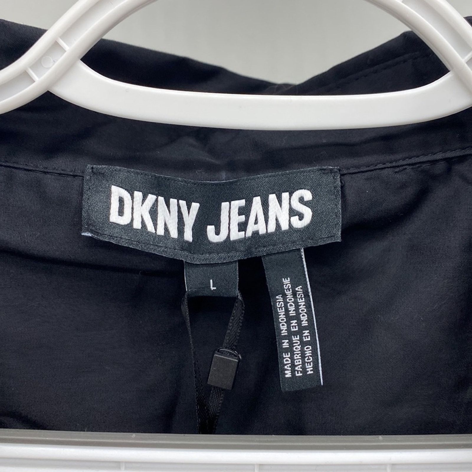 DKNY DKNY boxy oversized button Down cropped black minimalist Size L / US 10 / IT 46 - 4 Thumbnail